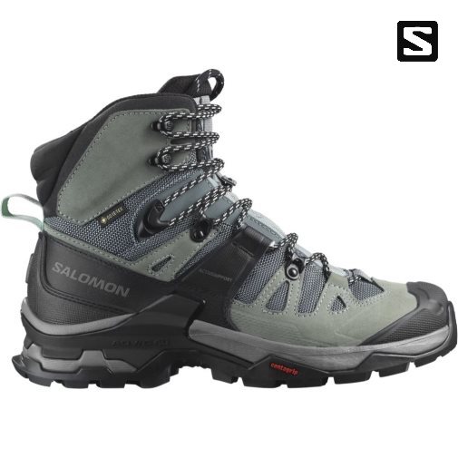 Olive / Black Salomon Quest 4 GTX Women's Hiking Boots | PH 98205L